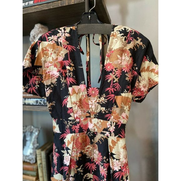 Current/Elliot The Retro Midi Dress Linen NEW - Picture 10 of 13